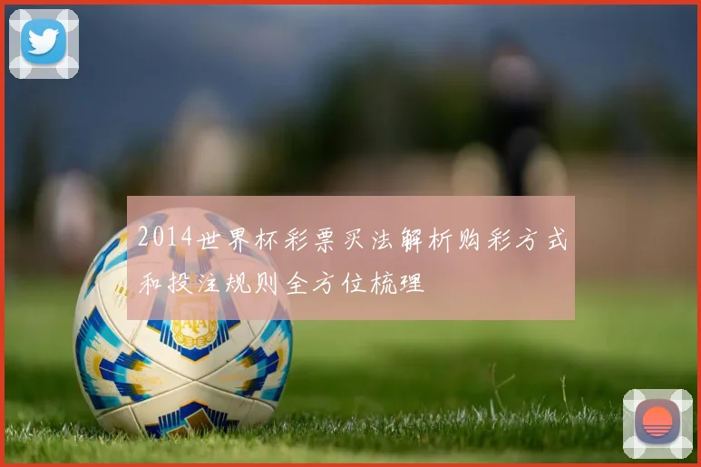 2014世界杯彩票买法解析购彩方式和投注规则全方位梳理