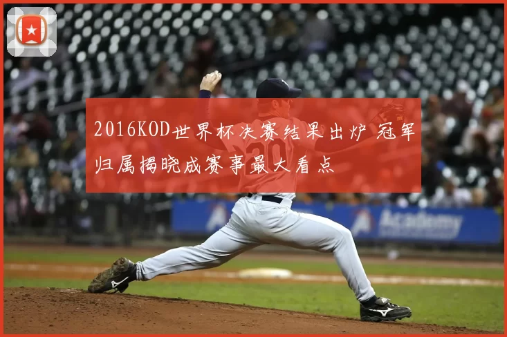 2016KOD世界杯决赛结果出炉 冠军归属揭晓成赛事最大看点